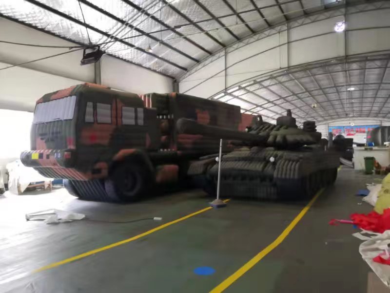 安徽实战训练必备！充气导弹车模型现货供应